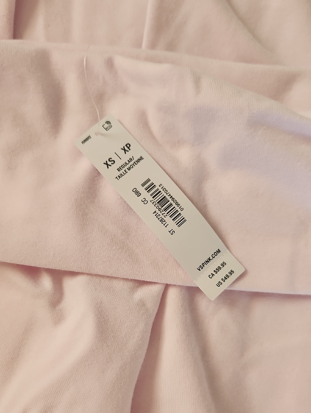 PINK Victoria's Secret Wide Leg Pants in Light Pink
